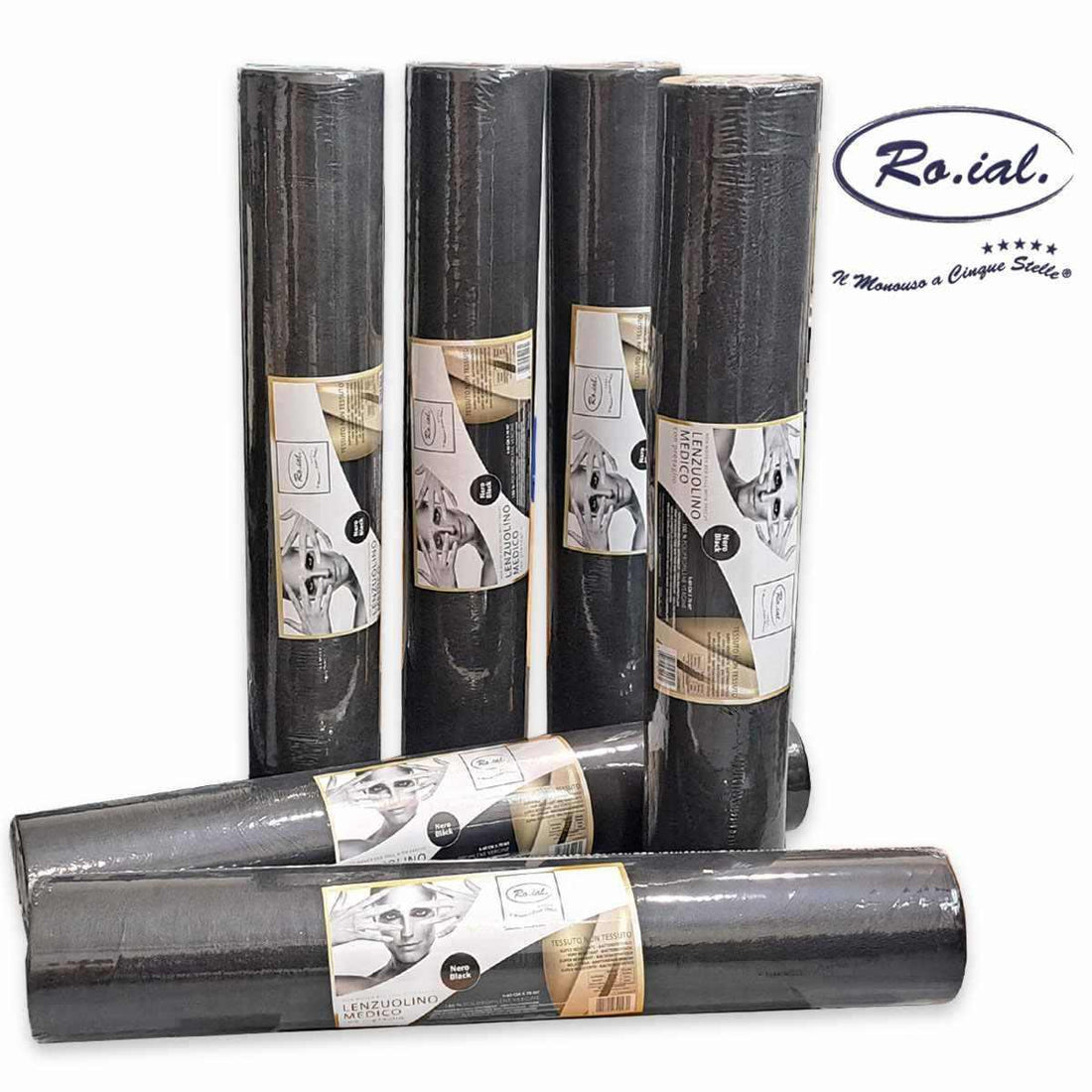RO.IAL - ROTOLO LETTINO TNT NERO CON PRETAGLIO H0,60