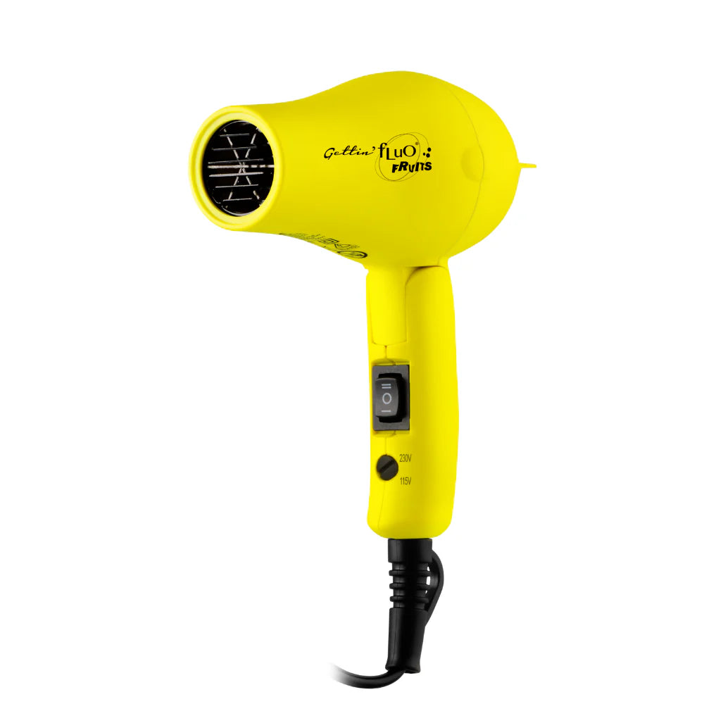 LABOR - GETTIN FLUO FRUITS MINI ASCIUGACAPELLI GIALLO