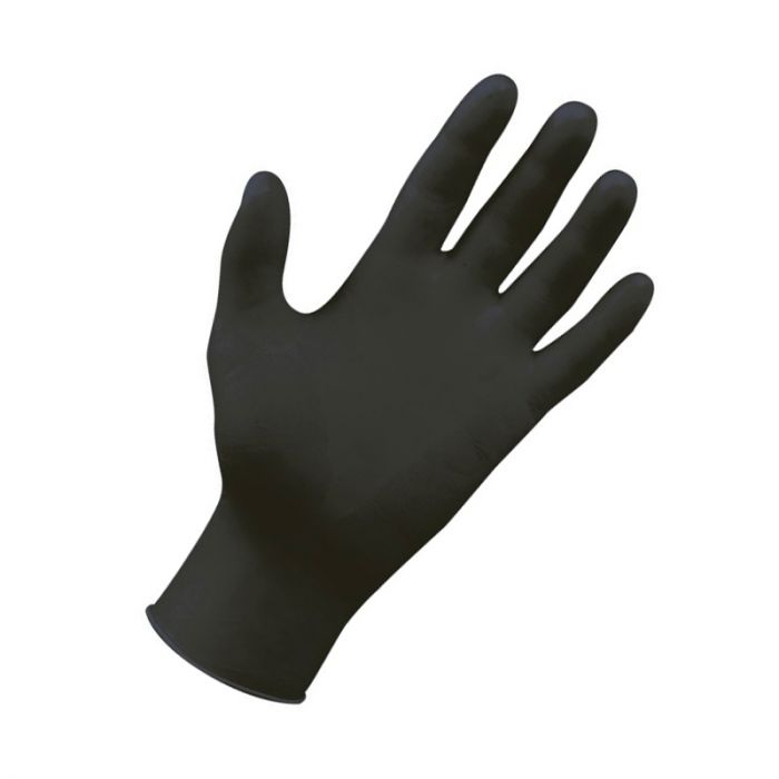 RO.IAL - GUANTI IN NITRILE PRIVI DI POLVERE L NERI CONF. 100 PZ