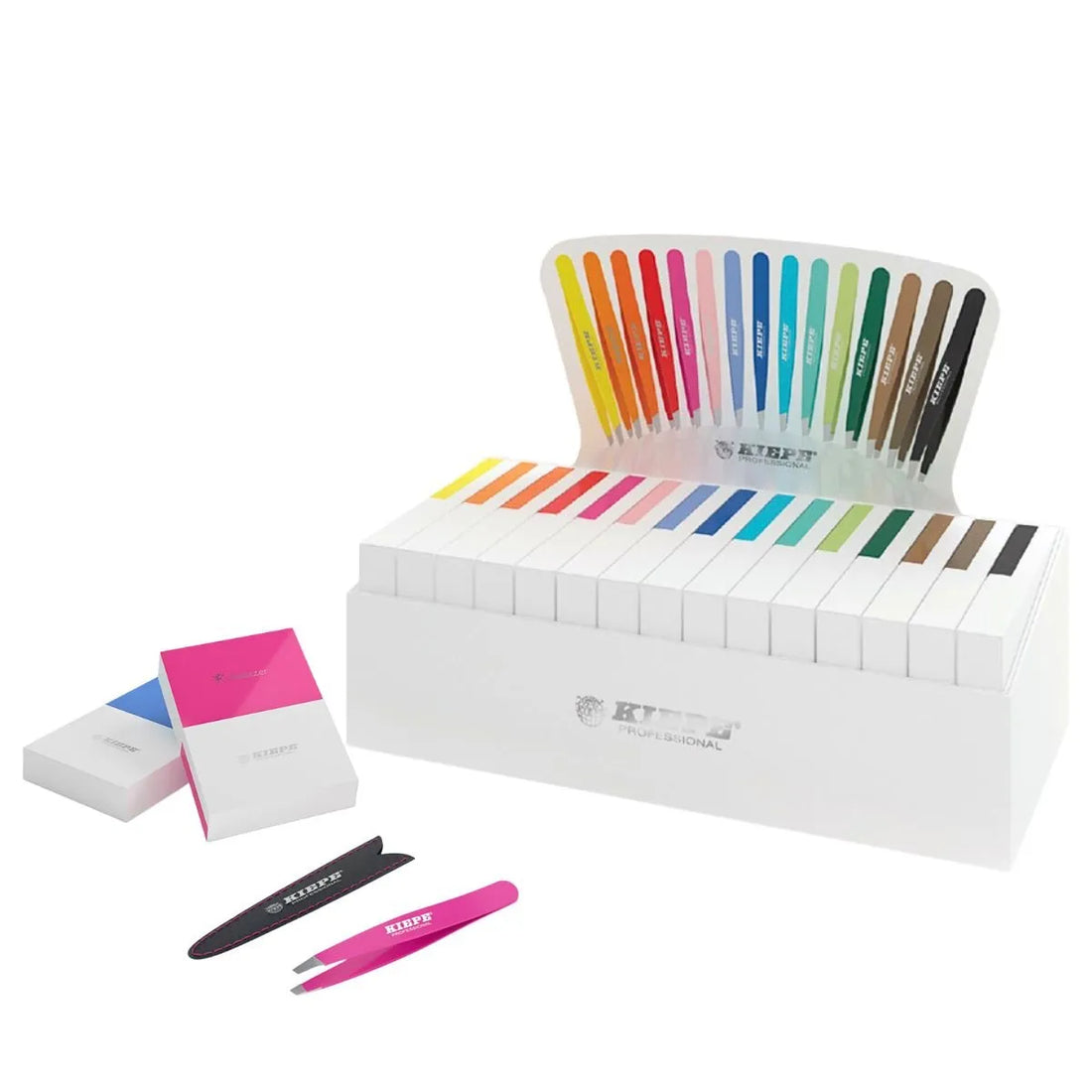 KIEPE - PINZETTE SOPRACCIGLIA BOX DA 15 PZ